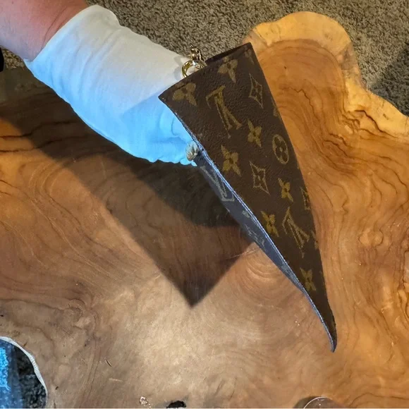 Louis Vuitton Monogram Insert Pouch (Randonne) Purse Brown/converted Crossbody - Picture 7 of 12